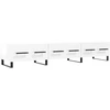 Image de vidaXL Armoire TV blanc brillant 150x36x30 cm Bois composite