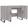 Image de vidaXL Bureau Gris Sonoma 140x50x75 cm Bois composite