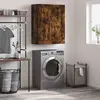 Image de vidaXL Armoire murale chêne fumé 69,5x34x90 cm Bois composite