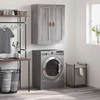 Image de vidaXL Armoire murale Gris Sonoma 69,5x34x90 cm Bois composite