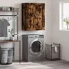Image de vidaXL Armoire murale chêne fumé 69,5x34x90 cm Bois composite