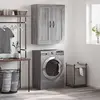 Image de vidaXL vidaXL Armoire suspendue-69.5x34x90-cm-travaillé-bois-gris-sonoma-chêne-couleur