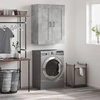 Image de vidaXL Armoire murale gris béton 69,5x34x90 cm Bois composite
