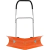 Image de vidaXL Pelle à neige avec poignée télescopique Orange Acier