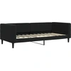 Image de vidaXL Lit de jour noir 90x200 cm velours