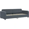 Image de vidaXL Lit de jour gris foncé 80x200 cm velours