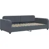 Image de vidaXL Lit de jour gris foncé 90x200 cm velours