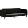 Image de vidaXL Lit de jour noir 80x200 cm velours