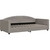 Image de vidaXL Lit de jour Taupe 100x200 cm Tissu