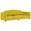 Image de vidaXL Lit de jour jaune 80x200 cm velours