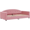 Image de vidaXL Lit de jour rose 100x200 cm velours