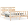 Image de vidaXL Lit en bois massif sans matelas 160x200 cm pin