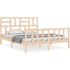 Image de vidaXL Lit en bois massif sans matelas 160x200 cm pin