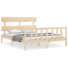 Image de vidaXL Lit en bois massif sans matelas 160x200 cm pin