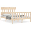 Image de vidaXL Lit en pin massif sans matelas 140x200 cm