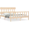 Image de vidaXL Lit en bois massif sans matelas 160x200 cm pin