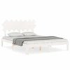 Image de vidaXL Lit en pin massif sans matelas blanc 140x200 cm