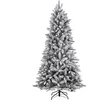 Image de Black Box Trees Arbre de Noël artificiel Snowdon - H155 x Ø102 cm - Vert avec aspect givré