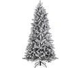 Image de Black Box Trees Arbre de Noël artificiel Snowdon - H185 x Ø117 cm - Vert avec aspect givré