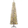 Image de Black Box Trees Sapin De Noël Artificiel Illuminé Vert H260xl63xl63cm