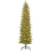 Image de Black Box Trees Harma Sapin de Noël artificiel étroit avec lumières LED - H260 x Ø73 cm - Vert