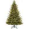 Image de Black Box Trees Clive Arbre de Noël artificiel avec lumières LED - H185 x Ø130 cm - Vert