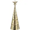 Image de Mica Decorations Décoration Arbre de Noël - H36 x Ø11 cm - Aluminium - Or