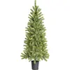 Image de Arbre de Noël artificiel Black Box Trees Nagoya, avec éclairage, H120 x Ø60 cm. Arbre de Noël d'intérieur, avec 212 branches de sapin en PE. Design élégant, couleur verte