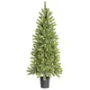 Image de Black Box Trees Sapin De Noël Artificiel Blanc Chaud H120xl60xl60cm