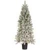 Image de Black Box Trees Sapin De Noël Artificiel Blanc Chaud H120xl60xl60cm