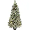 Image de Black Box Trees Vandans Sapin de Noël artificiel avec éclairage LED et fonction minuterie - H120 x Ø60cm - Vert