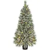 Image de Black Box Trees Sapin De Noël Artificiel Illuminé Blanc Chaud H120xl60xl60cm