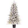Image de Black Box Trees Sapin De Noël Artificiel Illuminé Blanc Chaud H120xl60xl60cm