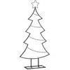 Image de Mica Decorations Décoration Arbre de Noël - L50 x l15 x H105 cm - Fer - Noir