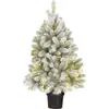 Image de Black Box Trees Nagoya Sapin de Noël artificiel en pot avec éclairage LED et fonction minuterie - H90 x Ø55 cm - Vert