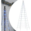 Image de vidaXL Sapin de Noël à LED pour mât de drapeau 200 LED bleu 180 cm