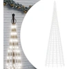 Image de vidaXL Sapin de Noël à LED pour mât de drapeau 3000 LED blanc froid 800 cm