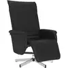 Image de vidaXL Fauteuil relax avec repose-pieds Noir Similicuir
