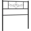Image de vidaXL Tête de lit de rechange en métal noir 75 cm