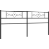 Image de vidaXL Tête de lit en métal noir 193 cm