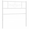 Image de vidaXL Tête de lit de rechange en métal blanc 107 cm