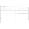 Image de vidaXL Tête de lit de rechange en métal blanc 180 cm