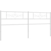 Image de vidaXL Tête de lit de rechange en métal blanc 193 cm