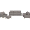 Image de vidaXL Ensemble de canapés 4 pièces avec coussins Tissu Taupe