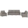 Image de vidaXL Ensemble de canapés 3 pièces avec coussins Tissu Taupe