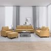 Image de vidaXL Ensemble de canapés 4 pièces avec coussins Marron Velours