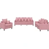 Image de vidaXL Ensemble de canapés 3 pièces avec coussins Rose velours