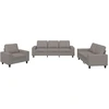 Image de vidaXL Ensemble de canapés 3 pièces tissu taupe