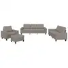 Image de vidaXL Ensemble de canapés 4 pièces tissu taupe
