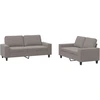 Image de vidaXL Ensemble de canapés 2 pièces tissu taupe